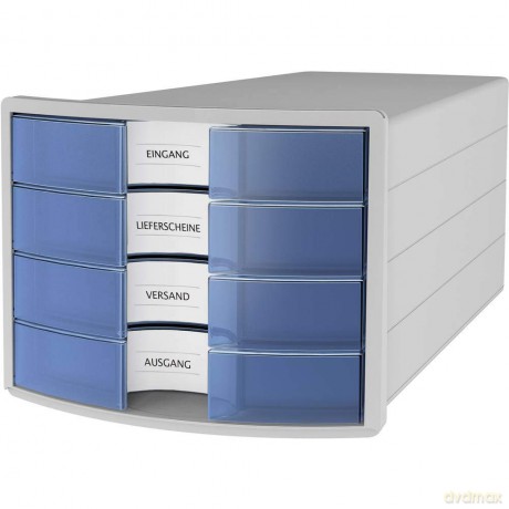 HAN Schubladenbox IMPULS blau-transpare