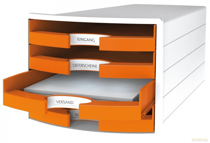 HAN Schubladenbox IMPULS orange DIN C4