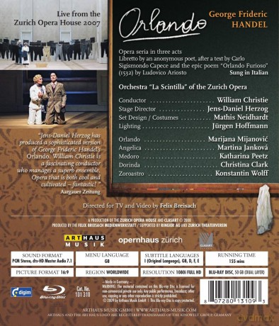 Handel-Orlando -Br- [DVD]