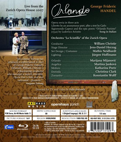 Handel-Orlando -Br- [DVD]