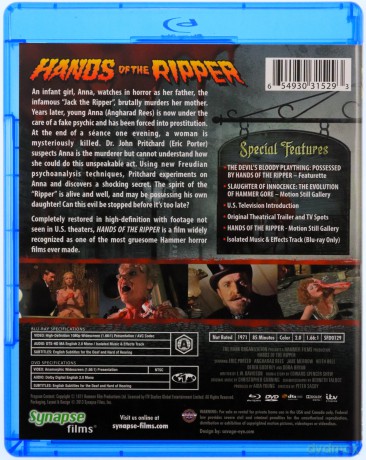 Hands Of The Ripper (Ręce Rozpruwacza) [Blu-Ray]+[DVD]
