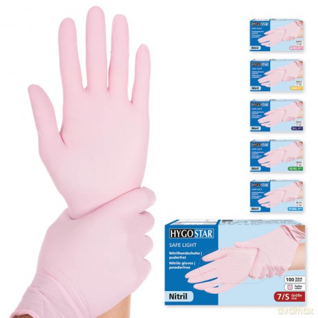 Handschuhe Nitril pink S,100 S