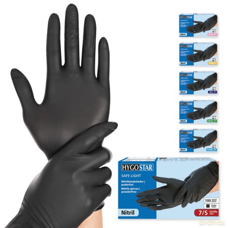Handschuhe Nitril Puderfr.S Sw