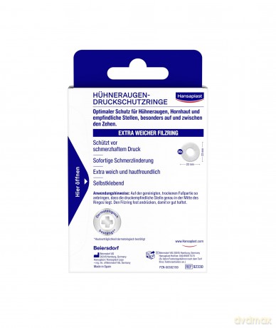 Hansaplast Hźhneraugen-Druckschutzringe
