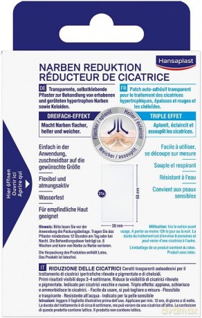 Hansaplast Pflaster NARBEN REDUKTION 272