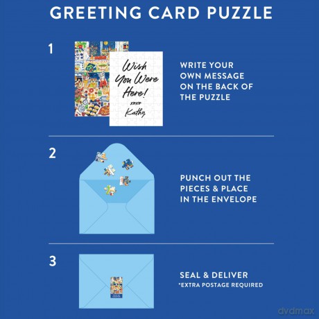 Happy Hanukcats Greeting Card Puzzle [KSIĄŻKA]