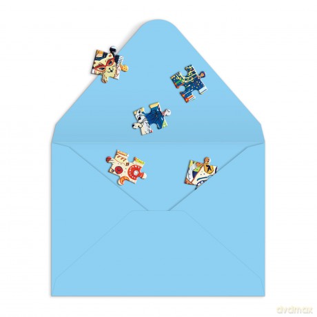 Happy Hanukcats Greeting Card Puzzle [KSIĄŻKA]