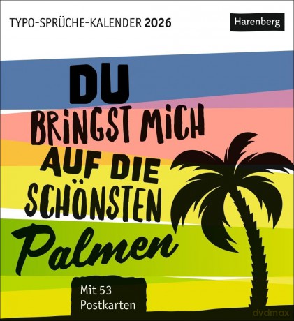 Harenberg: Harenberg Postkartenkalender Typo Sprźch