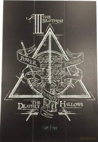 Wood Poster: HARRY POTTER - Deathly Hallows - Wood Pr