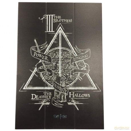Wood Poster: HARRY POTTER - Deathly Hallows - Wood Pr