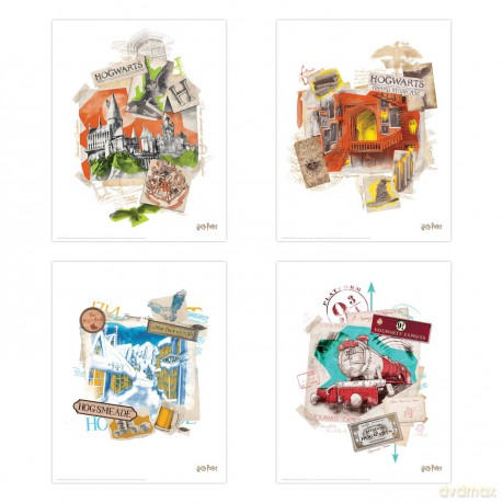 HARRY POTTER - Set of 10 lithographs '36