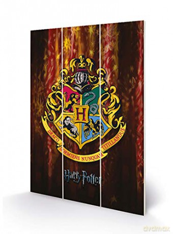 P.Derive: HARRY POTTER - Wood Print 20x29.5 - Hogw