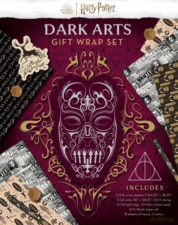 Harry Potter Dark Arts Gift Wrap Stationery Set [KSIĄŻKA]