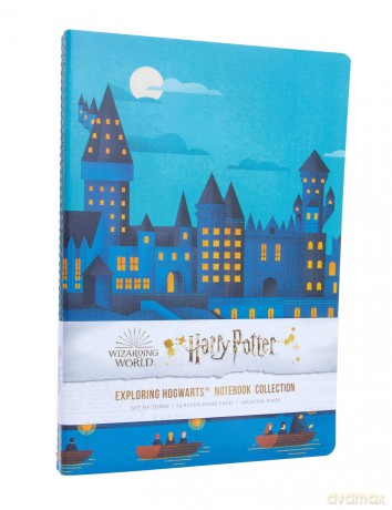 Harry Potter Exploring Hogwarts Sewn Notebook Collection Set of 3 [KSIĄŻKA]