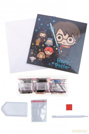 Harry Potter Family 18x18cm Crystal Art Card
