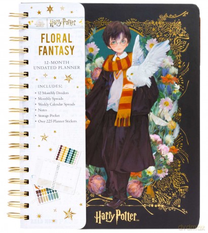 Harry Potter Floral Fantasy 12Month Undated Planner [KSIĄŻKA]