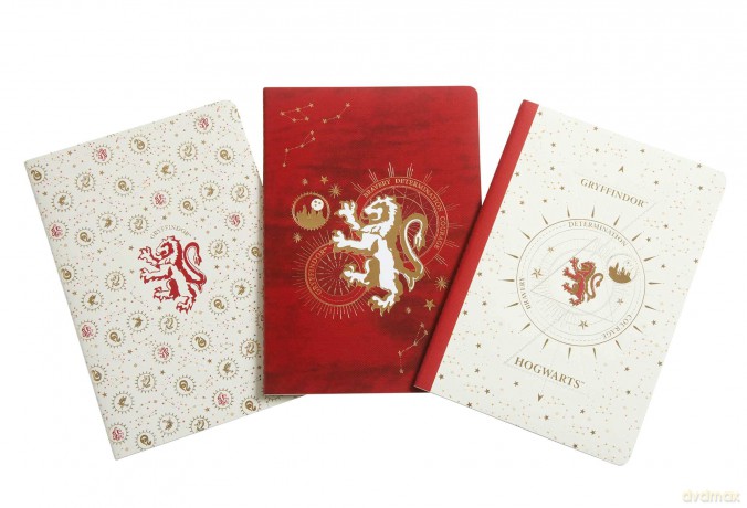Harry Potter Gryffindor Constellation Sewn Notebook Collection Set of 3 [KSIĄŻKA]