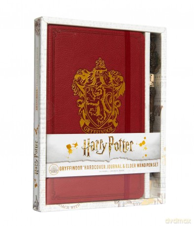 Harry Potter Gryffindor Hardcover Journal and Elder Wand Pen Set [KSIĄŻKA]