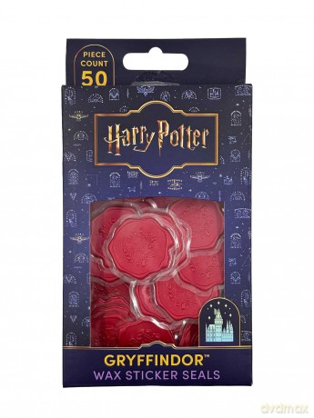 Harry Potter Gryffindor Wax Sticker Seals Set of 50 Wax stickers [KSIĄŻKA]