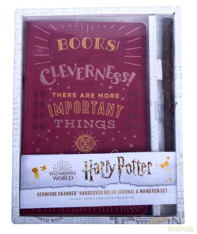 Harry Potter Hermione Granger Hardcover Ruled Journal and Wand Pen Set [KSIĄŻKA]
