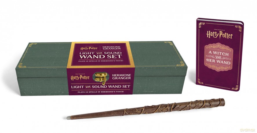 Harry Potter Hermione Granger Light and Sound Wand Set [KSIĄŻKA]