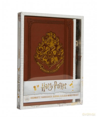 Harry Potter Hogwarts Hardcover Journal And Elder Wand Pen Set [KSIĄŻKA]