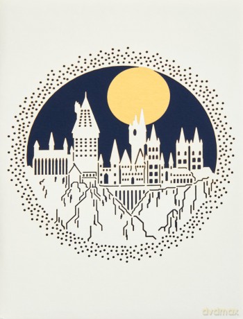 Harry Potter Hogwarts Laser DieCut Card [KSIĄŻKA]