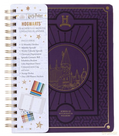 Harry Potter Hogwarts Teachers 12Month Undated Planner [KSIĄŻKA]