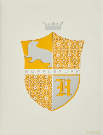 Harry Potter Hufflepuff DieCut Card [KSIĄŻKA]