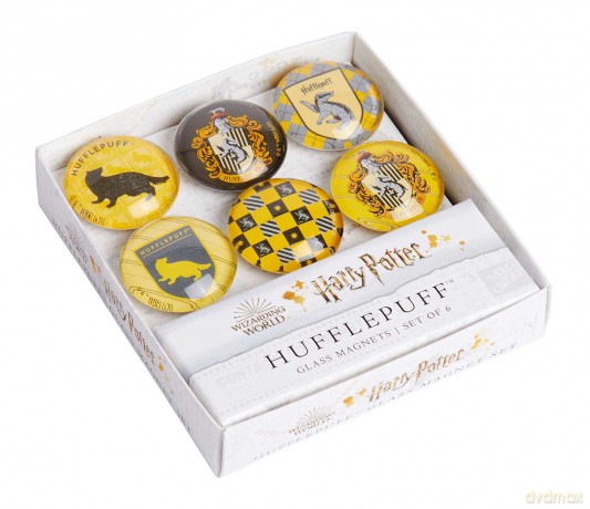 Harry Potter Hufflepuff Glass Magnet Set Set of 6 [KSIĄŻKA]