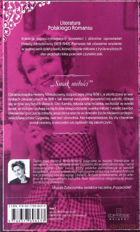 Smak miłości. Literatura Polskiego Romansu. Tom 7 - Helena Mniszkówna [KSIĄŻKA]