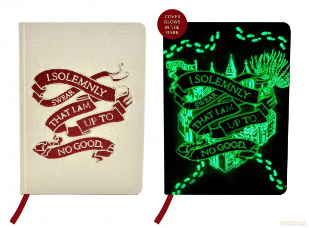Harry Potter Marauders Map Glow in the Dark Journal Embroidered [KSIĄŻKA]