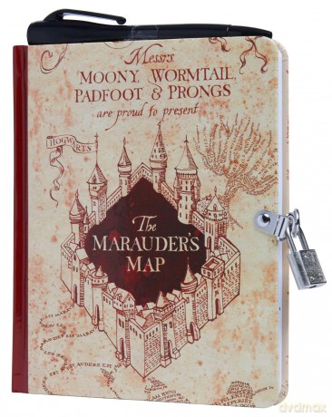 Harry Potter Marauders Map Lock Key Diary [KSIĄŻKA]