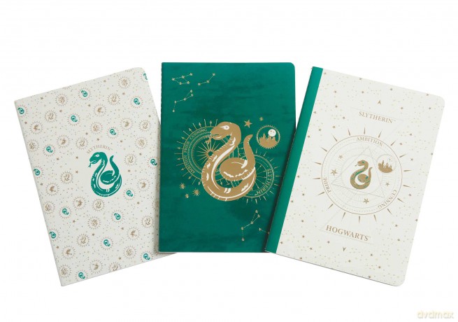 Harry Potter Slytherin Constellation Sewn Notebook Collection Set of 3 [KSIĄŻKA]