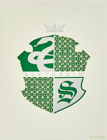 Harry Potter Slytherin DieCut Card [KSIĄŻKA]