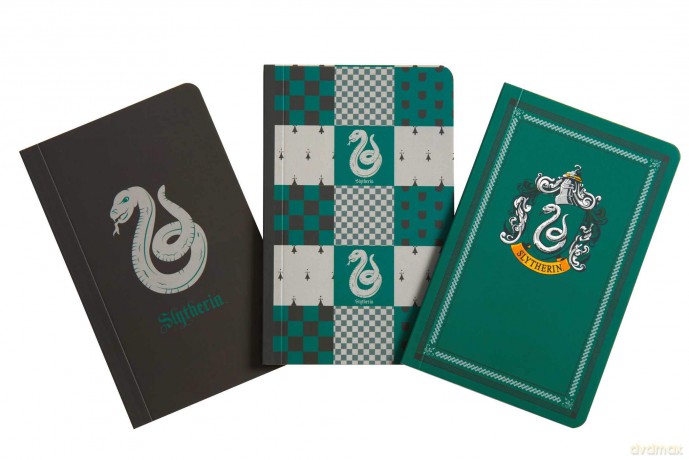Harry Potter Slytherin Pocket Notebook Collection Set of 3 [KSIĄŻKA]