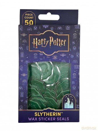 Harry Potter Slytherin Wax Sticker Seals Set of 50 Wax stickers [KSIĄŻKA]