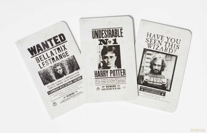 Harry Potter Wanted Posters Pocket Notebook Collection Set of 3 [KSIĄŻKA]