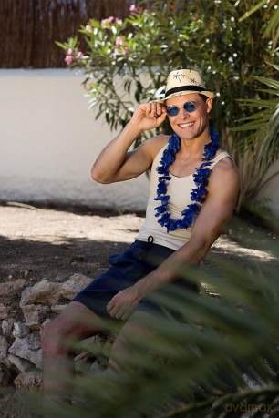 Hawaii Krans Blauw