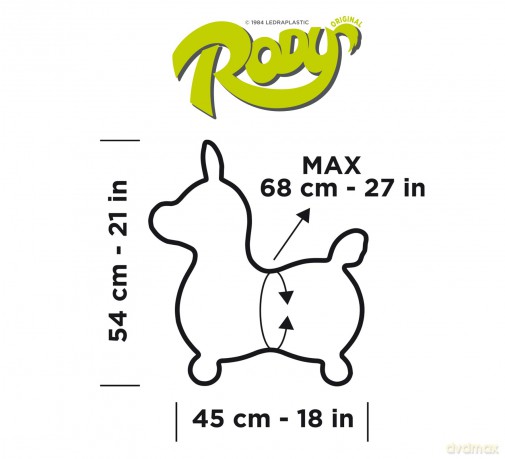 Hźpfpferd Rody gelb