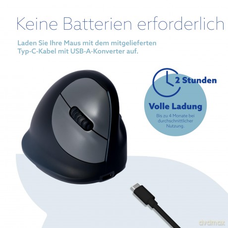 HE Ergo Vertical Mouse kabellos rechts M