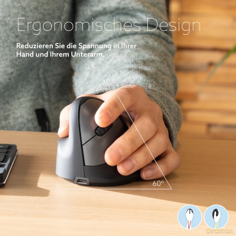 He Wireless Ergo Vertical Maus