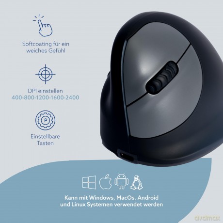 He Wireless Ergo Vertical Maus