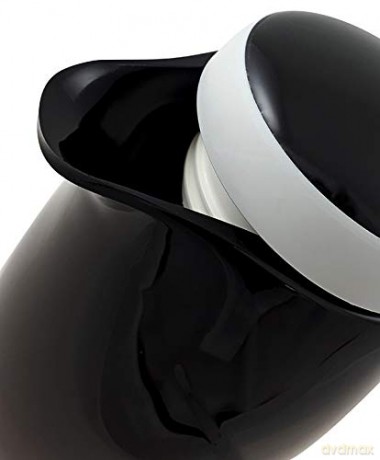 Helios Isolierkanne Wave 1,5 l, schwarz