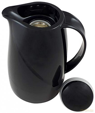 Helios Isolierkanne Wave 1,5 l, schwarz
