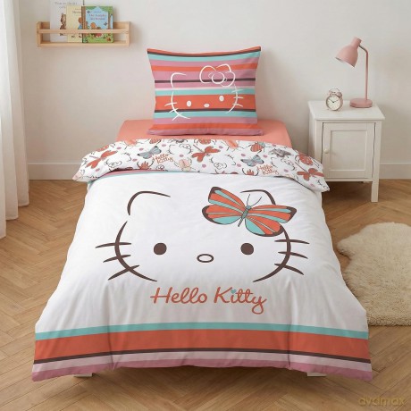 HELLO KITTY - Duvet Cover 140x200cm + 65