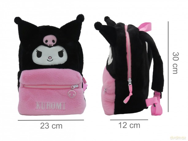 HELLO KITTY - Kuromi - Fur Backpack - 30