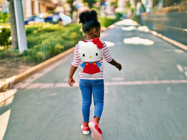HELLO KITTY - Original - Plush Backpack