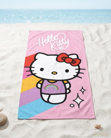 HELLO KITTY - Rainbow - Beach Towel 70x1