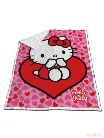 HELLO KITTY - Sherpa Blanket 120x150cm